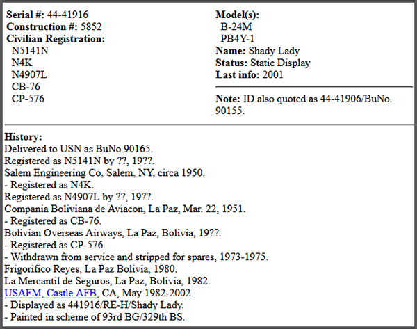 History B-24 44-41906