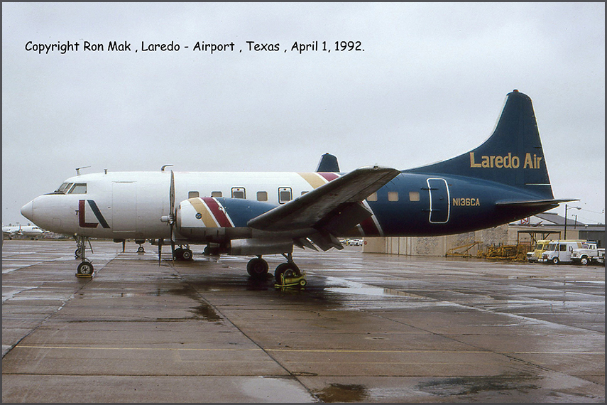 Propliners at Laredo,TX 1992 by Ron Mak