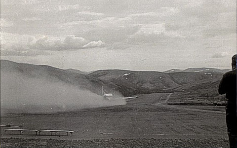 C-124 on take off at Sparrevohn