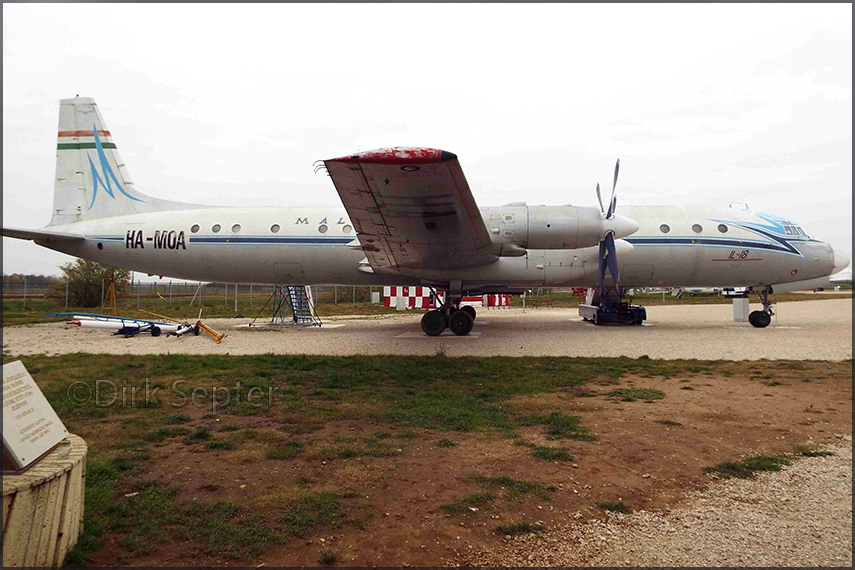 Ilyushin IL-18 HA-MOA at Budapest's Aviation Memorial Park