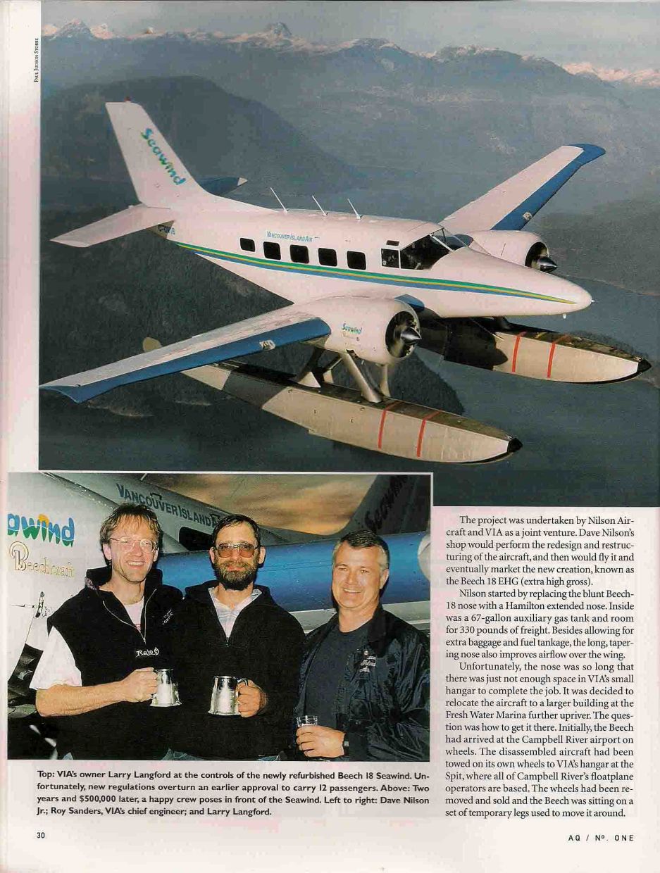 The Beech Seawind, article by Dirk Septer