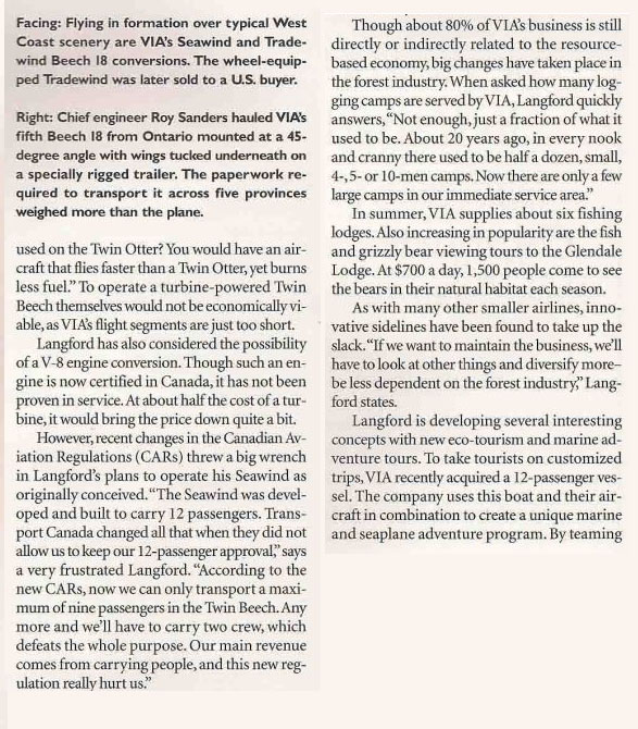 The Beech Seawind, article by Dirk Septer