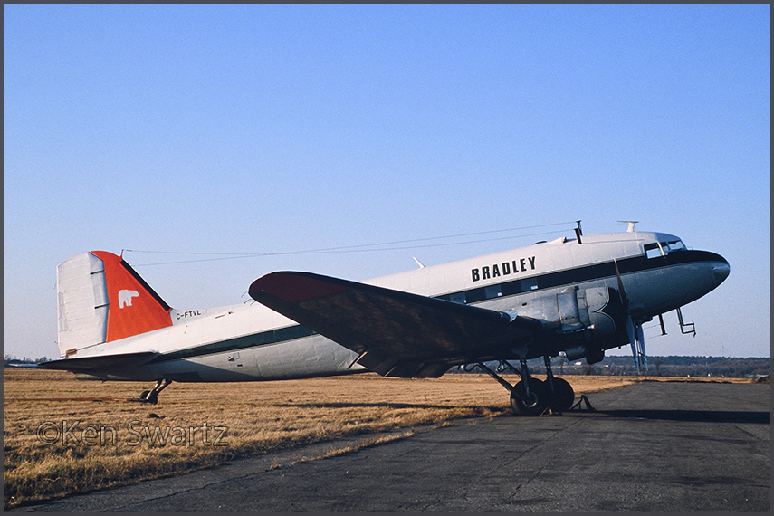 Ken's visit to Bradley Air Services, Carp Airport, Dec.'89