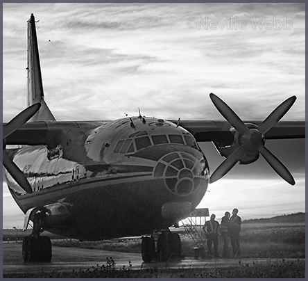An-12 UR-CGW (c/n 402410) at St. John's - by Neville Webb