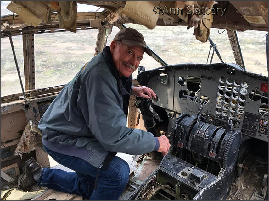 Paul at C-119 N5215R at Battle Mountain,NV