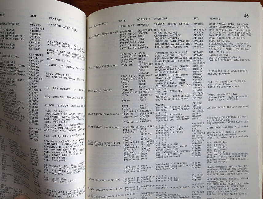 Aviation Reference Books - Remembered