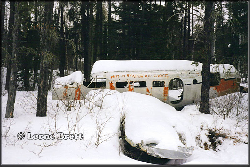 Beech 18 wreck near Upsala
