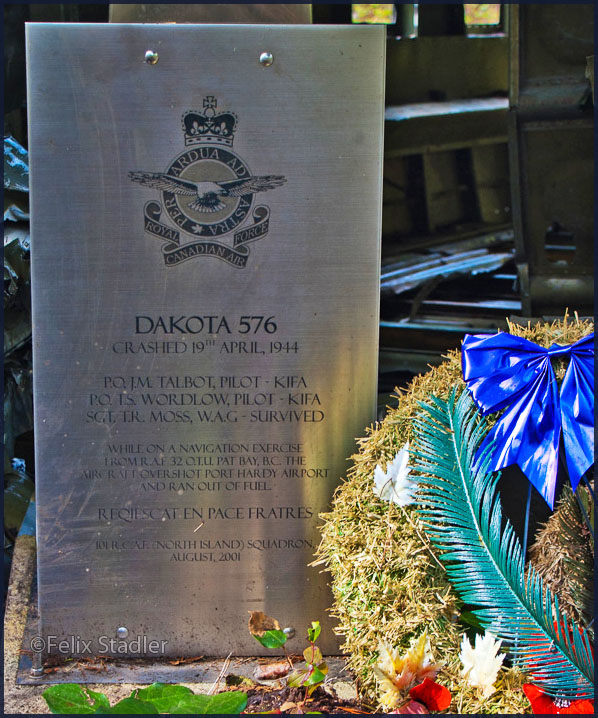 C-47 wreck near Port Hardy