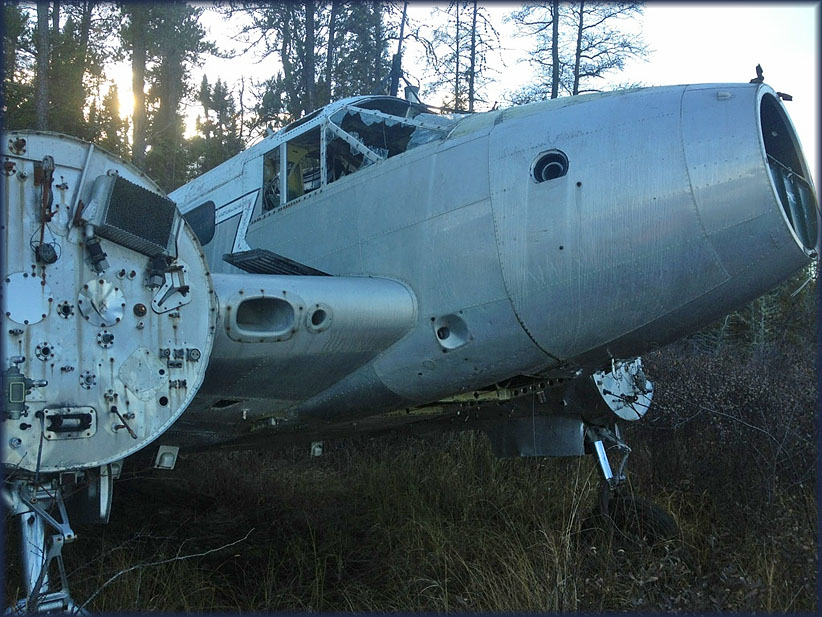 Beech C-45 wreck north of Thunder Bay