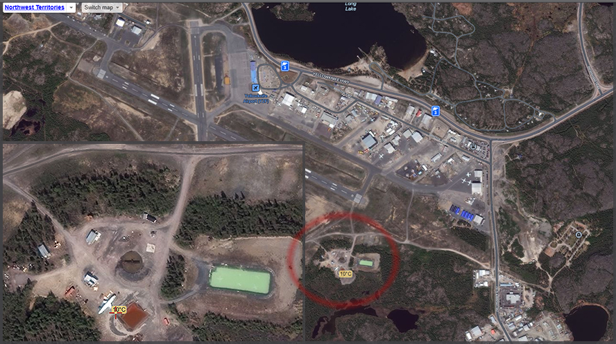 Wrecked C-GNWI at Yellowknife Airport