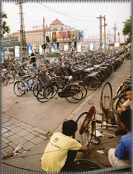 Bicycle repairs in beijing