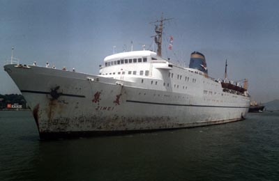 The Jimei used to sail for a German shipyard