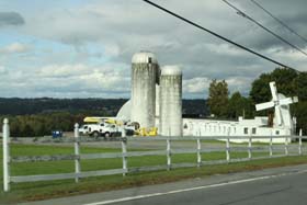 Farms left and right